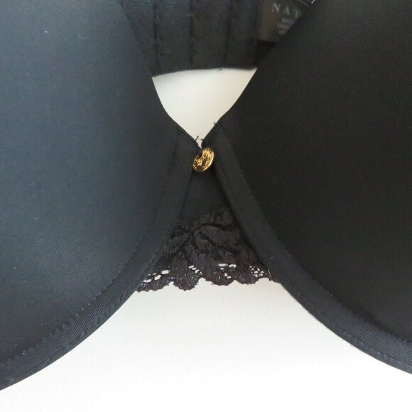 NATORI Body Double Lace Trim Contour Underwire Bra in Black - Size 38DD - Picture 3 of 11